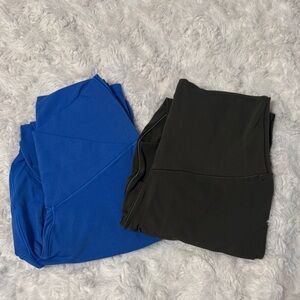 Blue and Black Bottoms